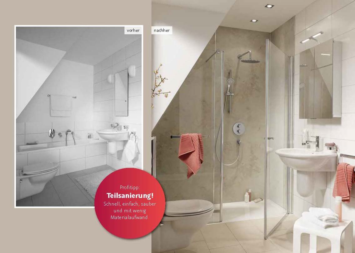 sanierte Dusche